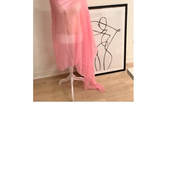 NWT Ovcio Featherlight Taffy Pink Cashmere Scarf | OS | Valentines Day Perfect - Picture 9 of 13